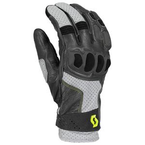 Кожени мотоциклетни ръкавици SCOTT SPORT ADV сиво-зелени