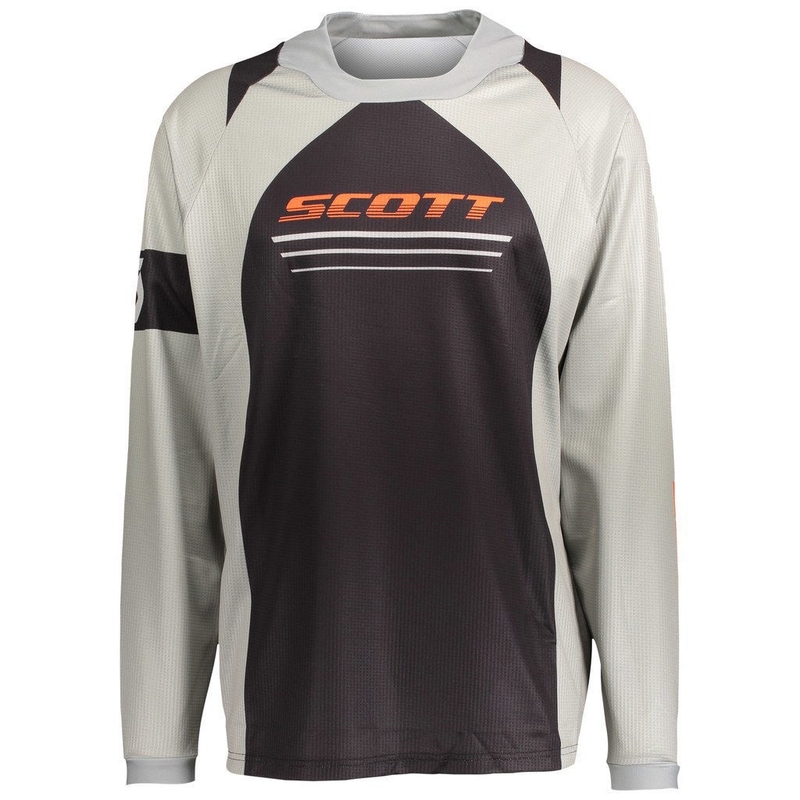 Тениска за мотокрос SCOTT 350 X-PLORE сиво-черна