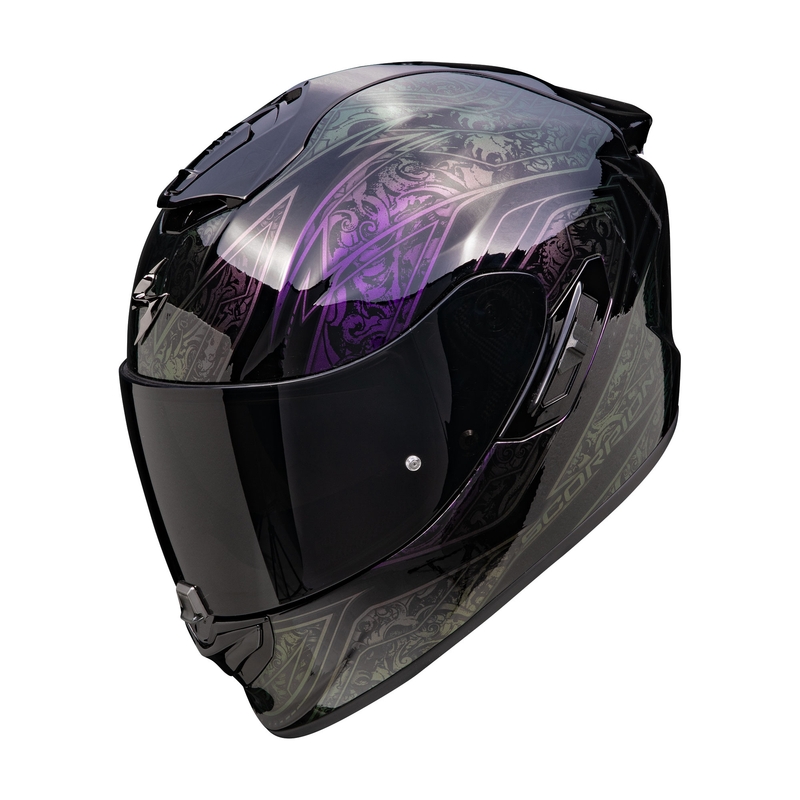 Интегрална мотоциклетна каска Scorpion EXO-1400 EVO II Air Fantasy black-chameleon разпродажба