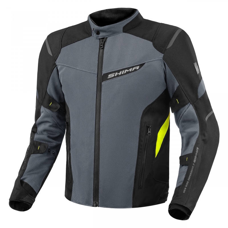 Мотоциклетно яке Shima Rush Vent 2.0 black-grey-fluo yellow