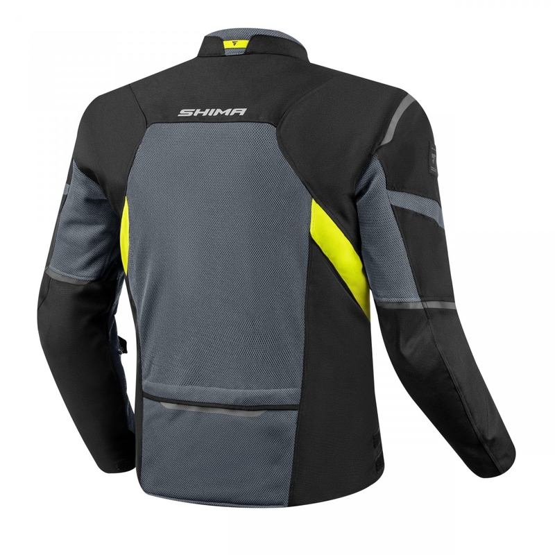 Мотоциклетно яке Shima Rush Vent 2.0 black-grey-fluo yellow