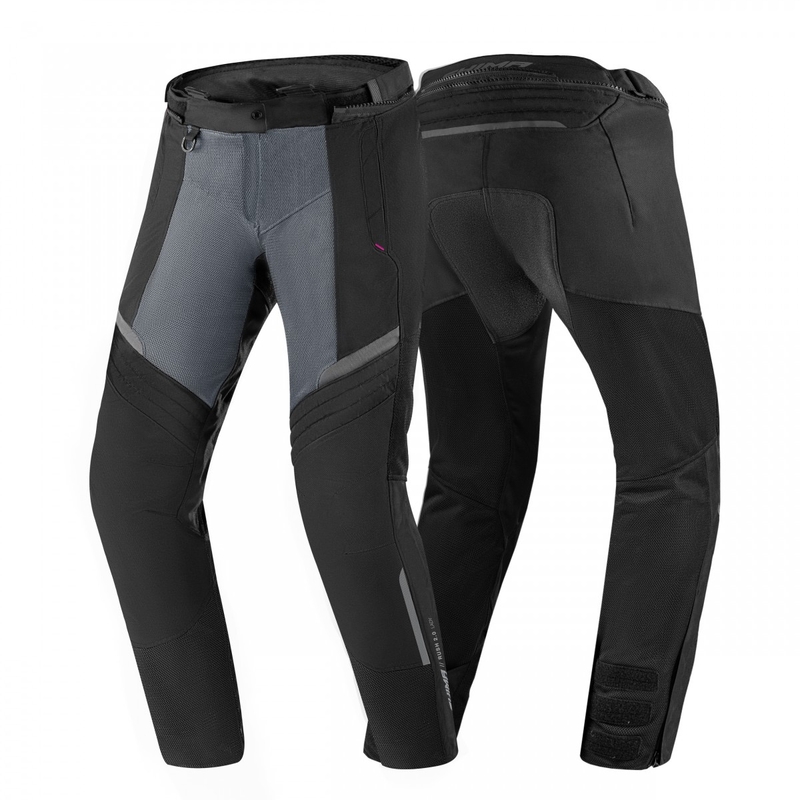Дамски панталони за мотоциклетизъм Shima Rush Vented 2.0 Black and Grey