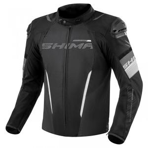 Мотоциклетно яке Shima Solid 2.0 черно и бяло