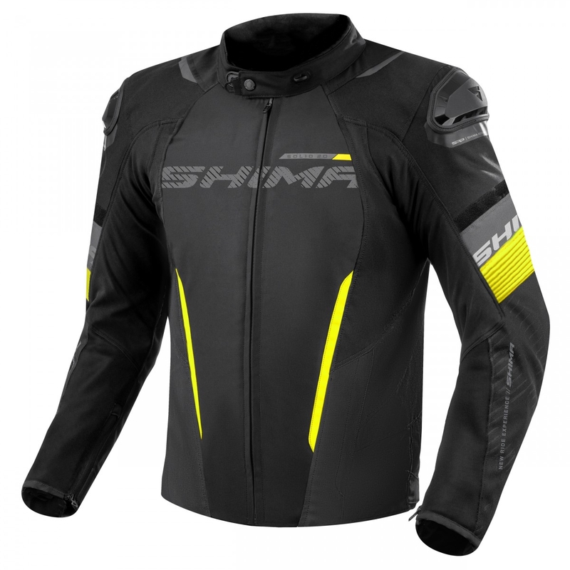 Мотоциклетно яке Shima Solid 2.0 black-fluo yellow