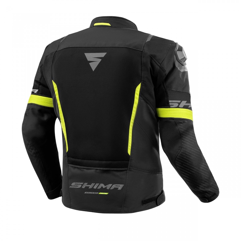 Мотоциклетно яке Shima Solid 2.0 Vent black-fluo yellow
