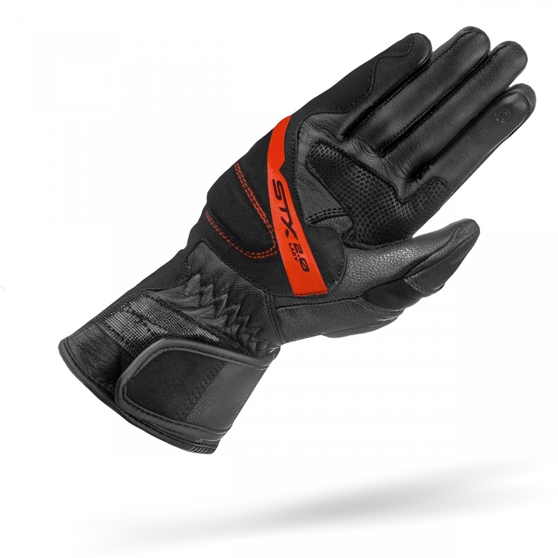 Дамски мотоциклетни ръкавици Shima STX 2.0 черни и червени