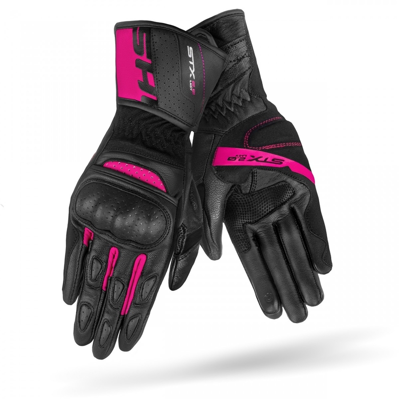 Дамски ръкавици за мотоциклет Shima STX 2.0 black and pink