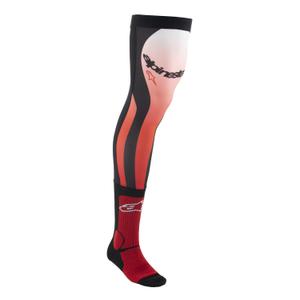Alpinestars чорапи за коляно Red Fluo White Black