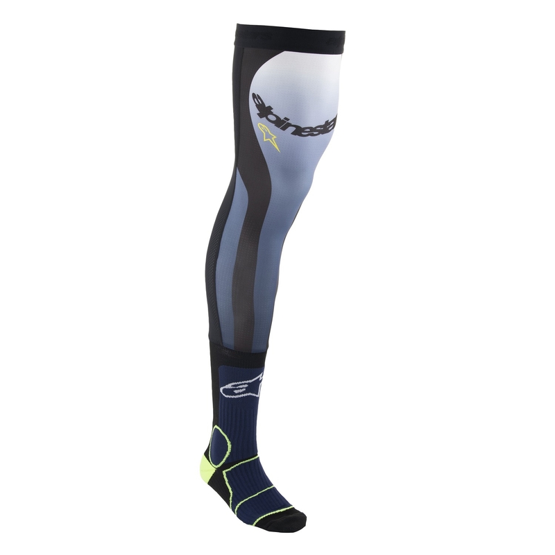 Alpinestars Чорапи за коляното Blue-Yellow-Fluo-White-Black
