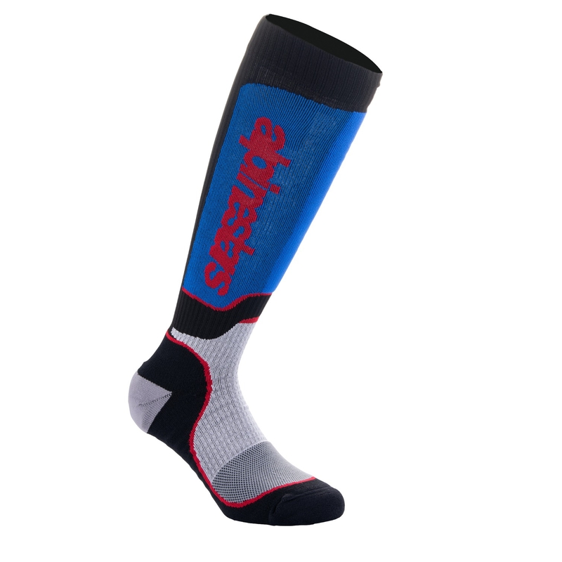 Чорапи Alpinestars MX Plus черно-червено-синьо-сиво