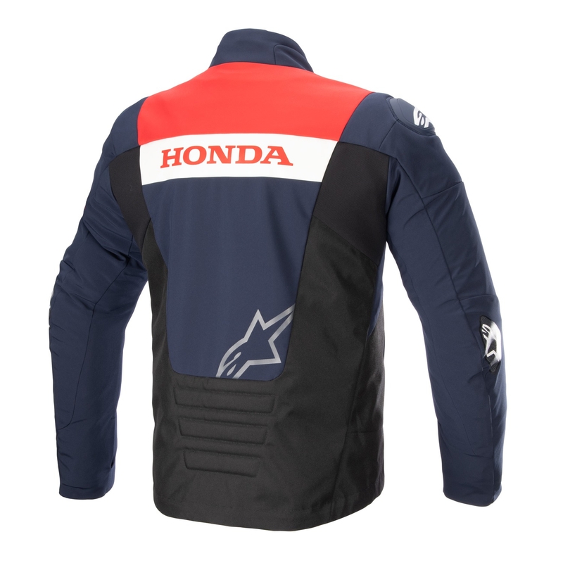 Alpinestars SMX Водоустойчиво мотоциклетно яке Honda, синьо-черно-червено-бяло