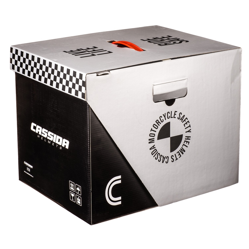 Каска за мотокрос Cassida Cross Pro 2 Contra fluo жълто-оранжево-синя