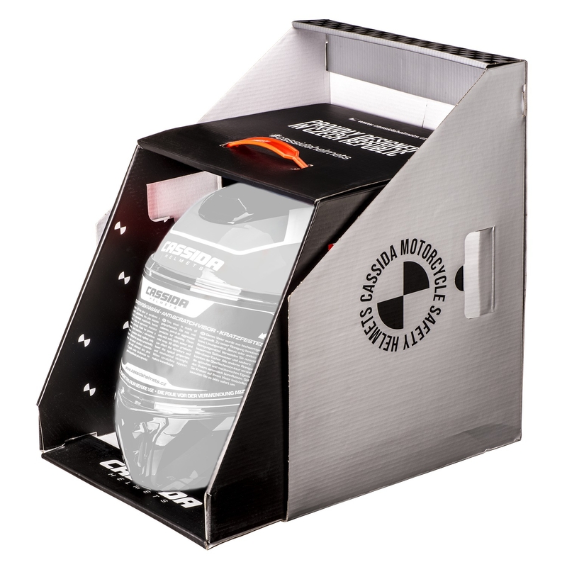 Каска за мотокрос Cassida Cross Pro 2 Contra fluo жълто-оранжево-синя