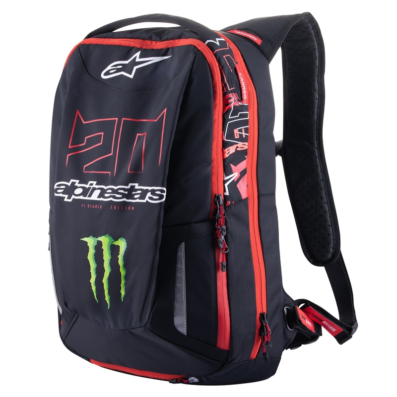 Раница Alpinestars City Hunter Monster FQ20 черно-червено-бяло-зелена