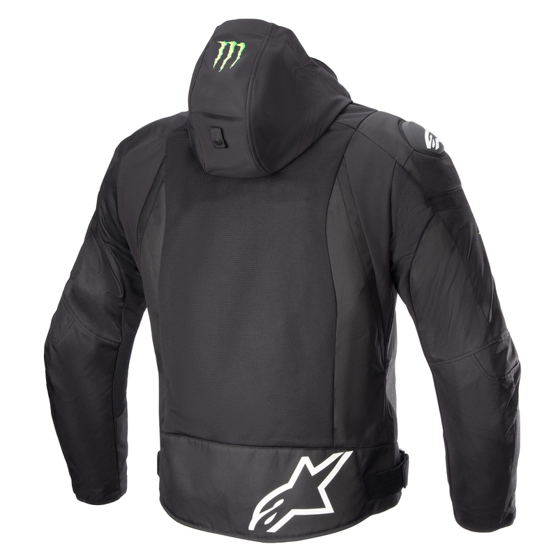 Alpinestars Zaca Air Monster FQ20 Черно-червено-синьо-бяло-зелено яке за мотоциклет