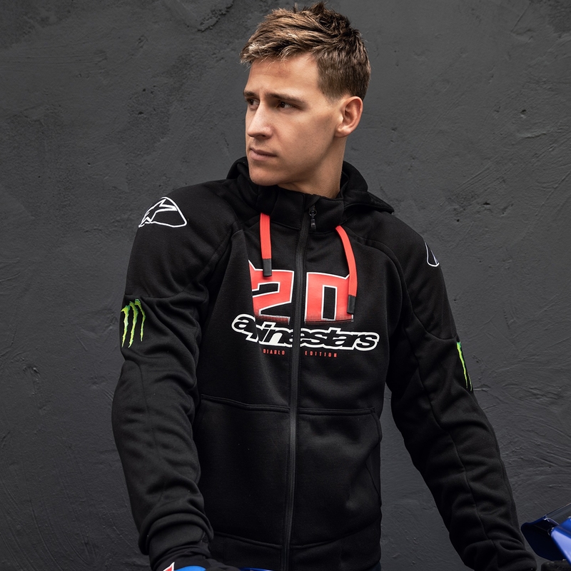 Alpinestars Chrome Ignition Monster FQ20 Черно-червено-бяло-зелено яке за мотоциклет