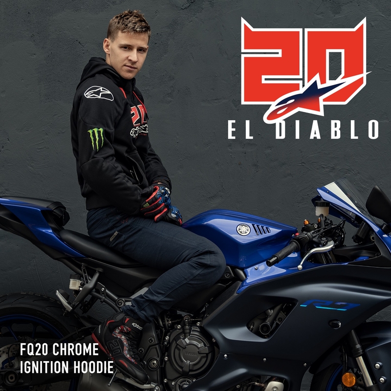 Alpinestars Chrome Ignition Monster FQ20 Черно-червено-бяло-зелено яке за мотоциклет