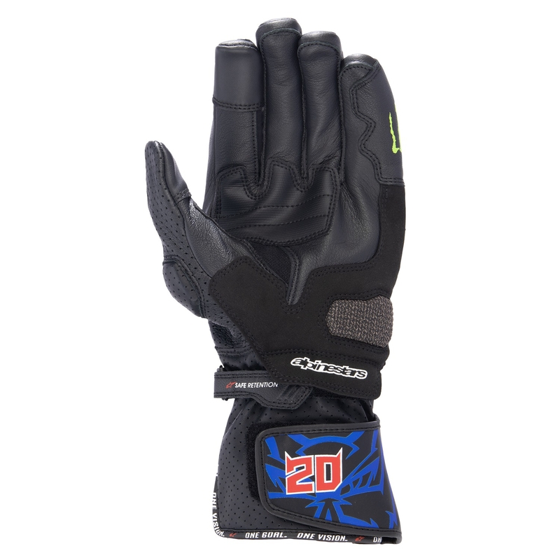 Alpinestars SP-8 3 Monster FQ20 Черно-червено-синьо-бели мотоциклетни ръкавици