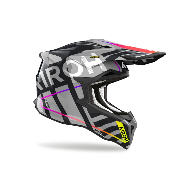 Мотокрос каска Airoh Strycker Brave 2024 glossy grey разпродажба