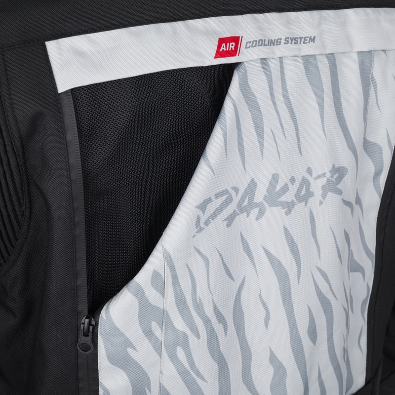 Яке за мотоциклет RSA Dakar 2, черно-сиво-червено