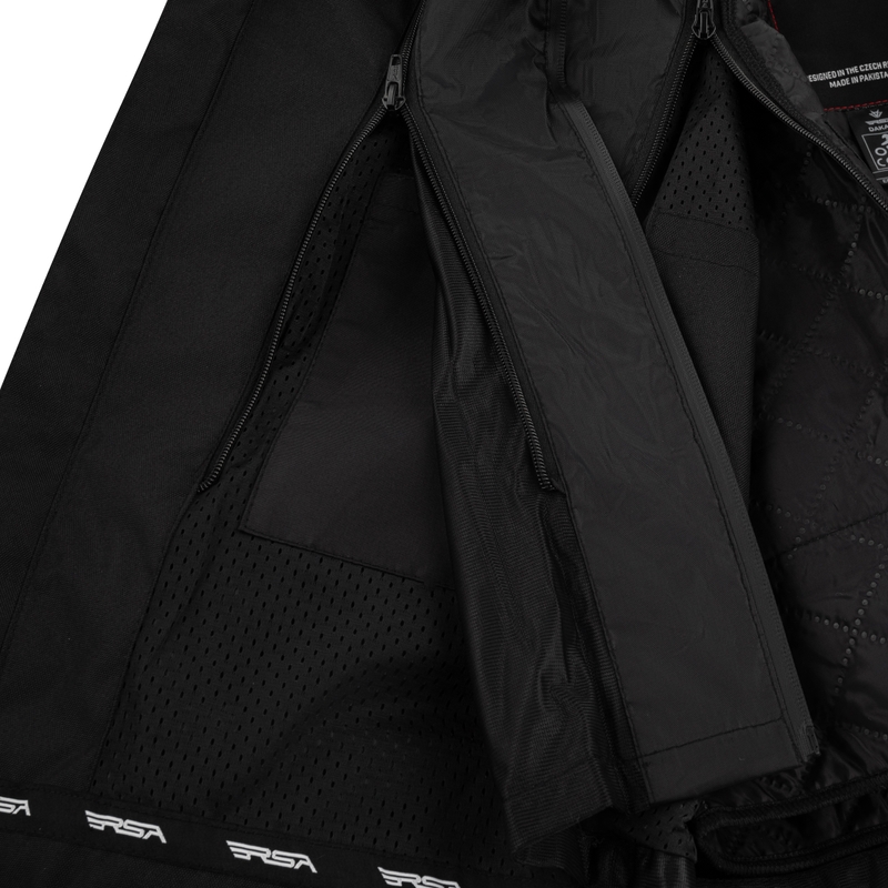 Яке за мотоциклет RSA Dakar 2, черно-сиво-червено