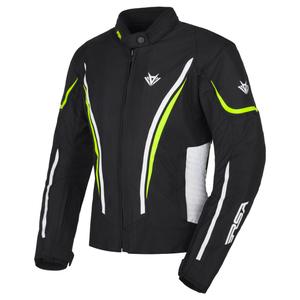 Дамско мотоциклетно яке RSA Wasp Black-White-Fluo Yellow
