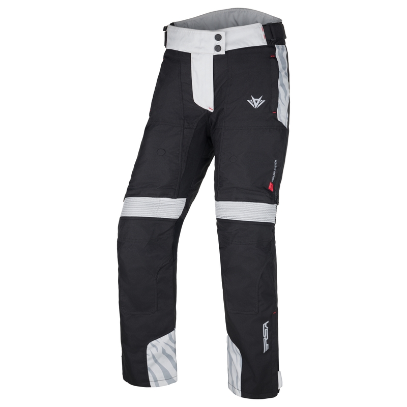 Дамски панталони за мотоциклети RSA Dakar 2 Black and Grey