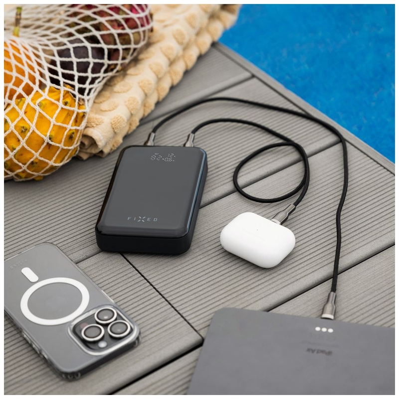 Powerbank Fixed Zen 20 Pro с LCD дисплей, черен