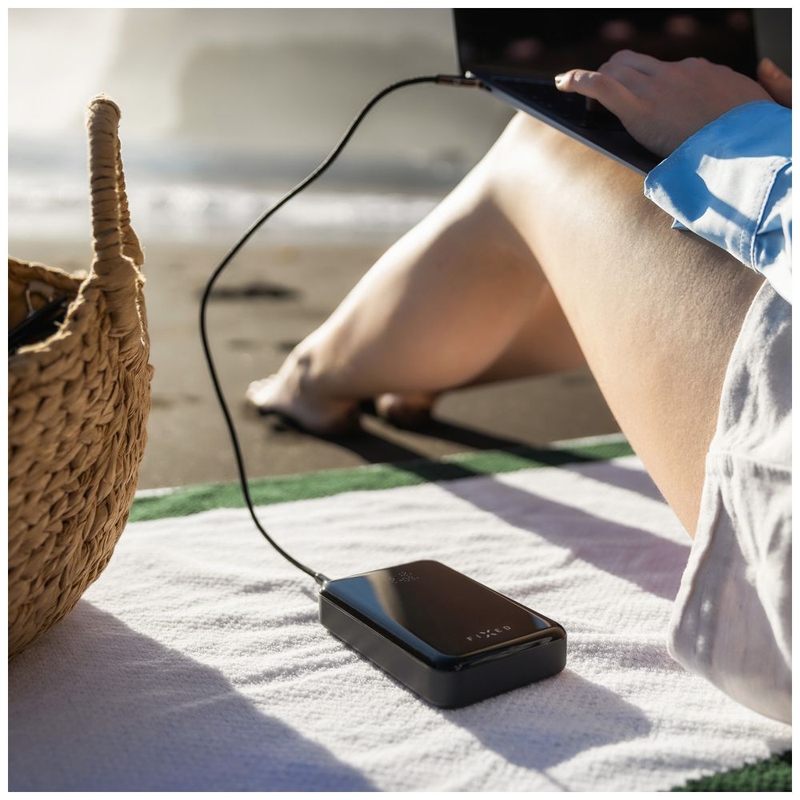 Powerbank Fixed Zen 20 Pro с LCD дисплей, черен