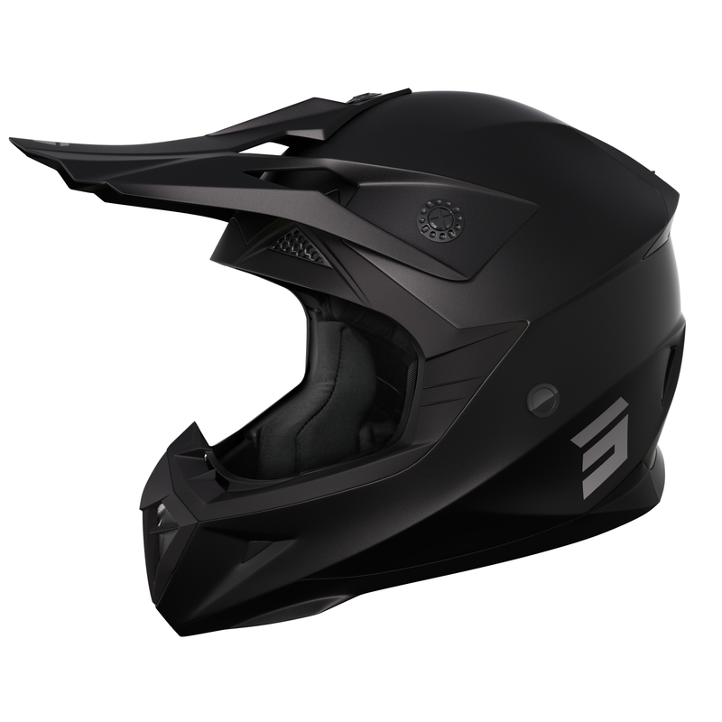 Детска каска за мотокрос Shot Pulse Kid 2.0 matte black