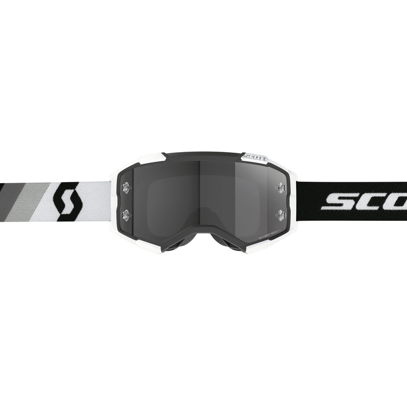 Очила за мотокрос Scott Fury LS Premium черни, бели и сиви