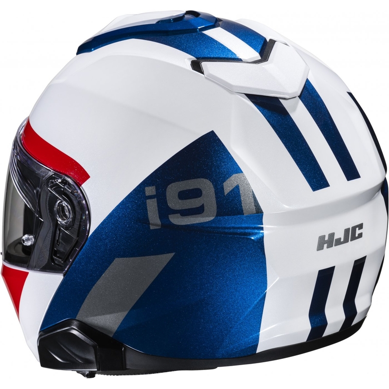 Каска HJC i91 Bina MC21 бяло-синьо-червена