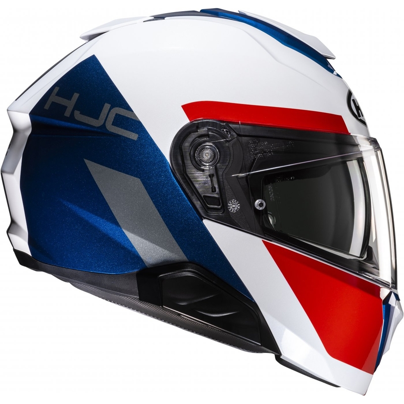 Каска HJC i91 Bina MC21 бяло-синьо-червена