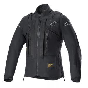 Черно светлоотразително яке за мотоциклет Alpinestars Techdura