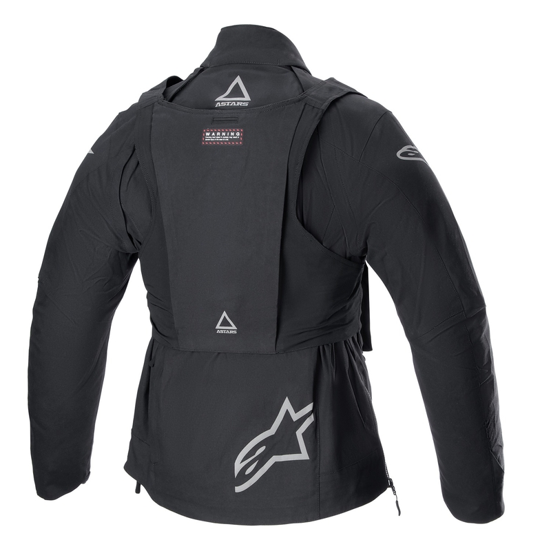 Черно светлоотразително яке за мотоциклет Alpinestars Techdura
