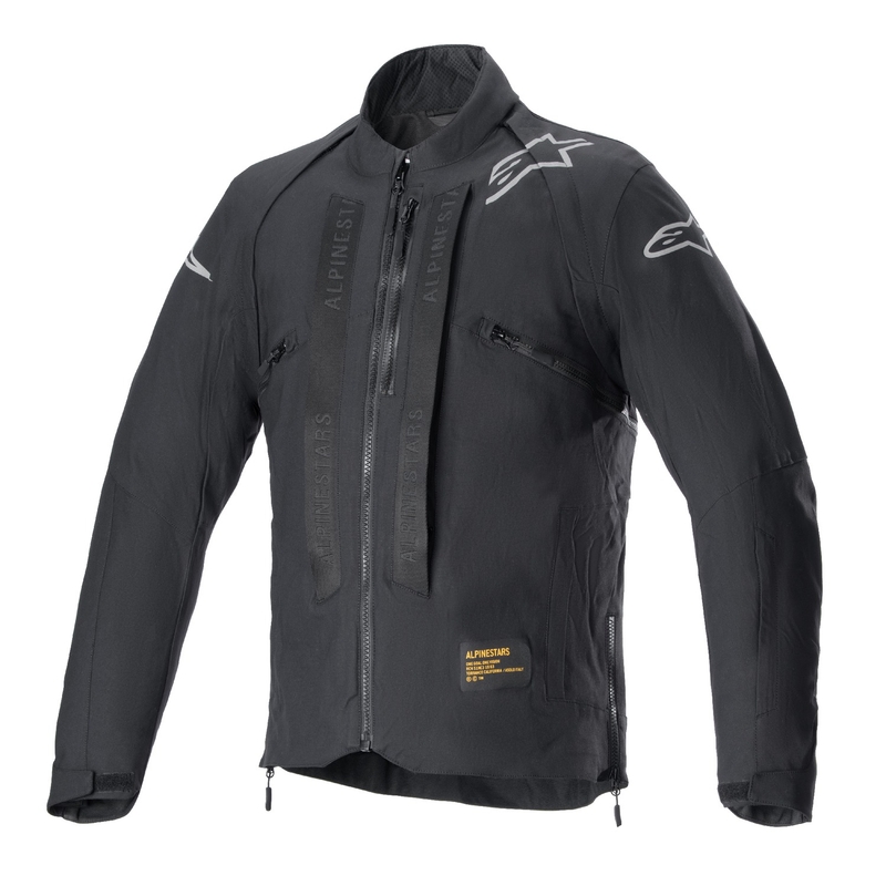 Черно светлоотразително яке за мотоциклет Alpinestars Techdura