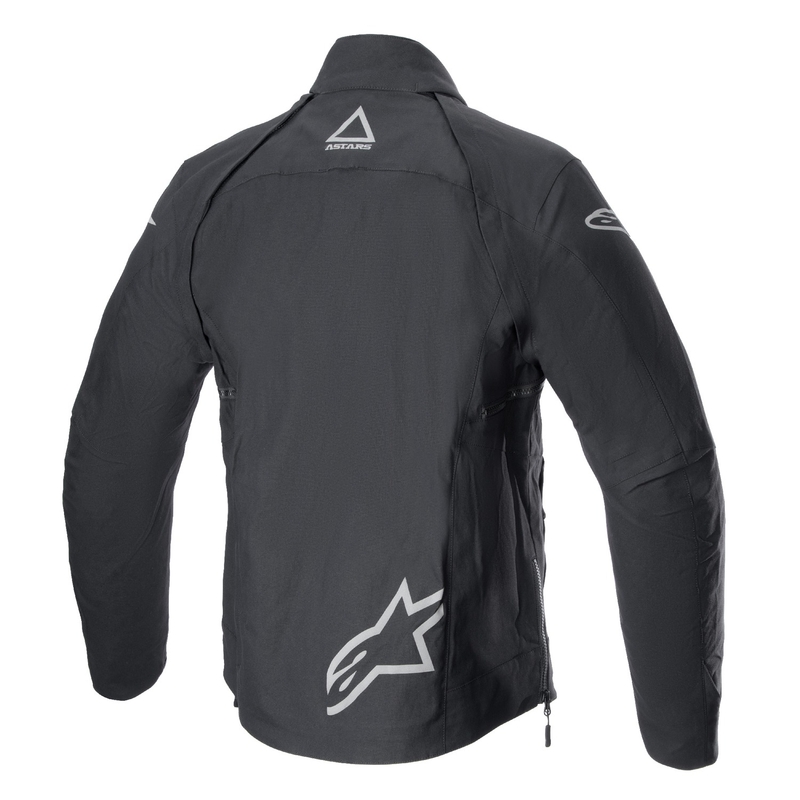 Черно светлоотразително яке за мотоциклет Alpinestars Techdura