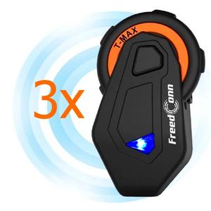 Комплект от 3 Bluetooth интеркома T-MAX