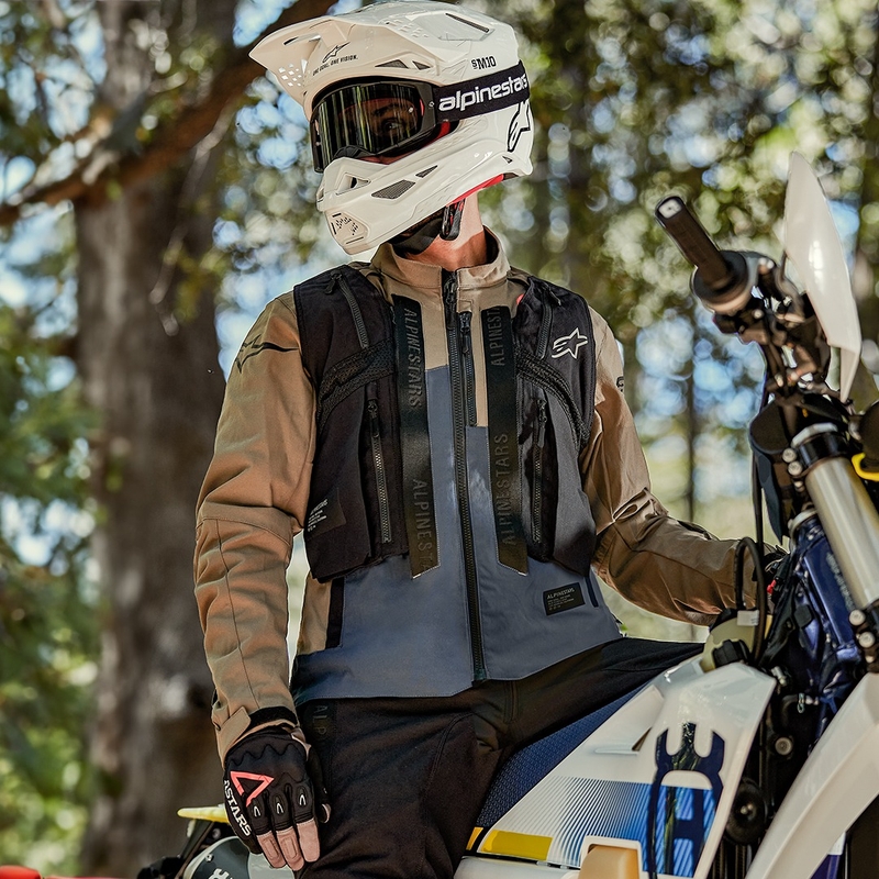 Мотоциклетно яке Alpinestars Techdura Black-Brown-Dark Blue