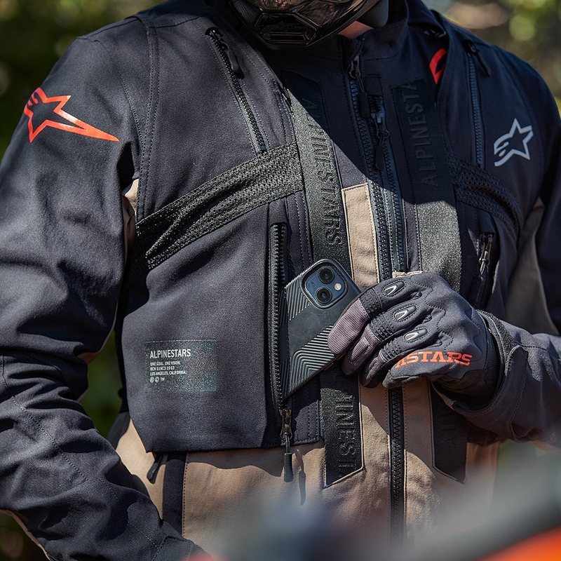 Мотоциклетно яке Alpinestars Techdura Black-Brown-Dark Blue
