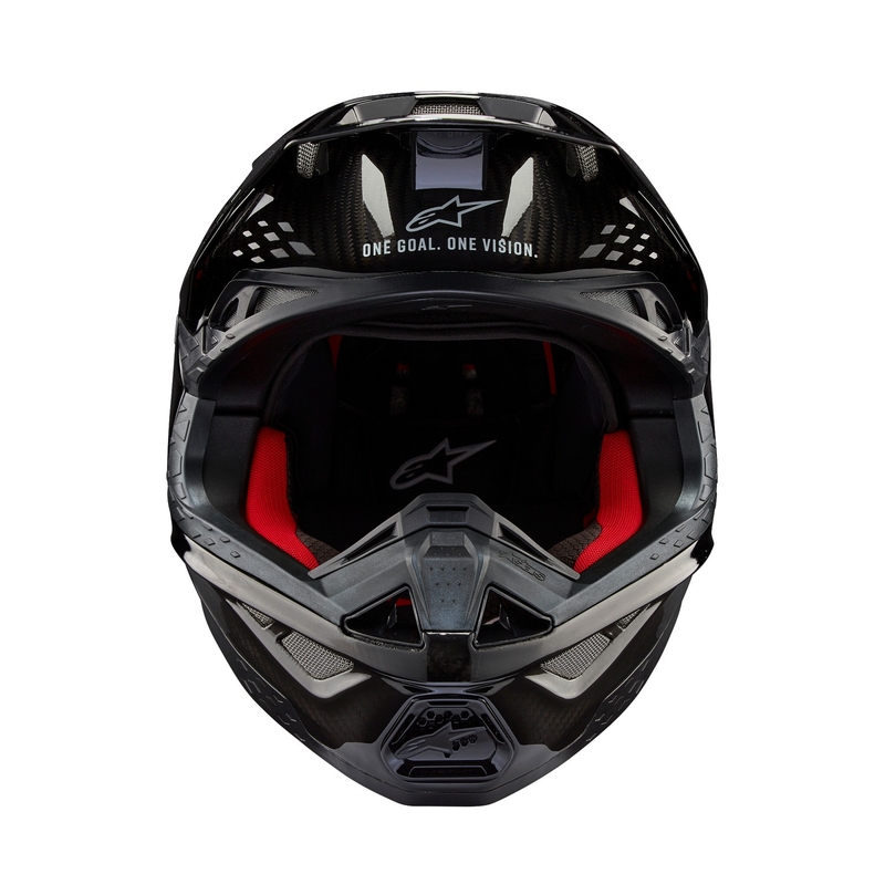 Alpinestars Supertech S-M10 Solid Gloss Carbon Мотокрос каска