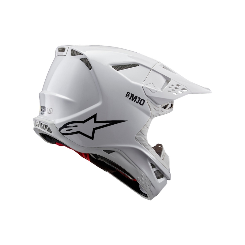Alpinestars Supertech S-M10 Solid White мотокрос каска