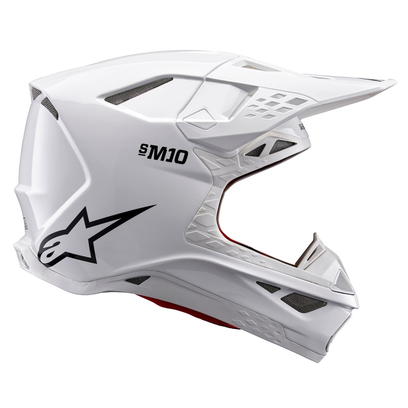 Alpinestars Supertech S-M10 Solid White мотокрос каска
