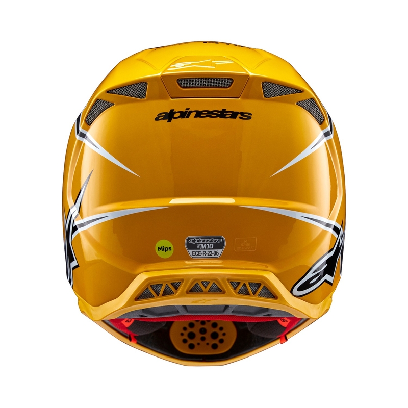 Alpinestars Supertech S-M10 Ampress Мотокрос каска Черно и жълто