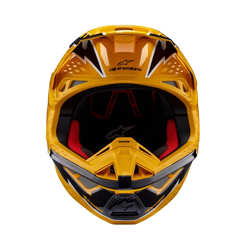 Alpinestars Supertech S-M10 Ampress Мотокрос каска Черно и жълто