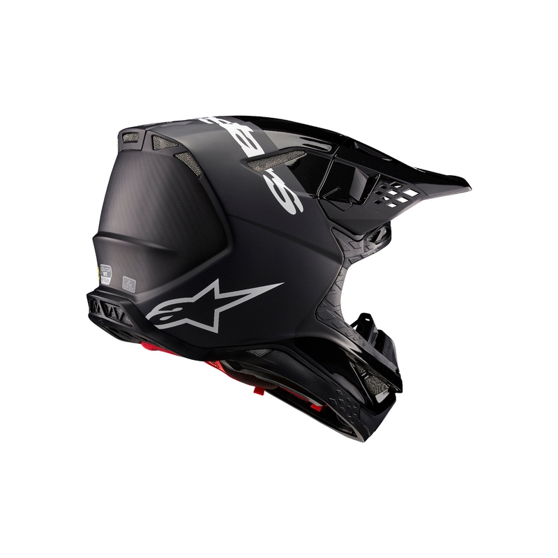 Alpinestars Supertech S-M10 Flood Каска за мотокрос черно - тъмно сиво