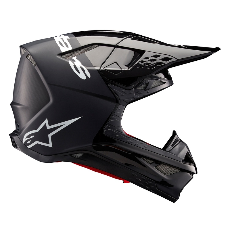 Alpinestars Supertech S-M10 Flood Каска за мотокрос черно - тъмно сиво