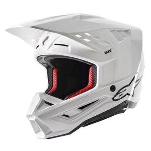 Alpinestars S-M5 твърда каска за мотокрос бяла