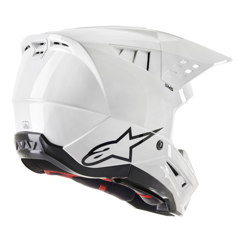Alpinestars S-M5 твърда каска за мотокрос бяла