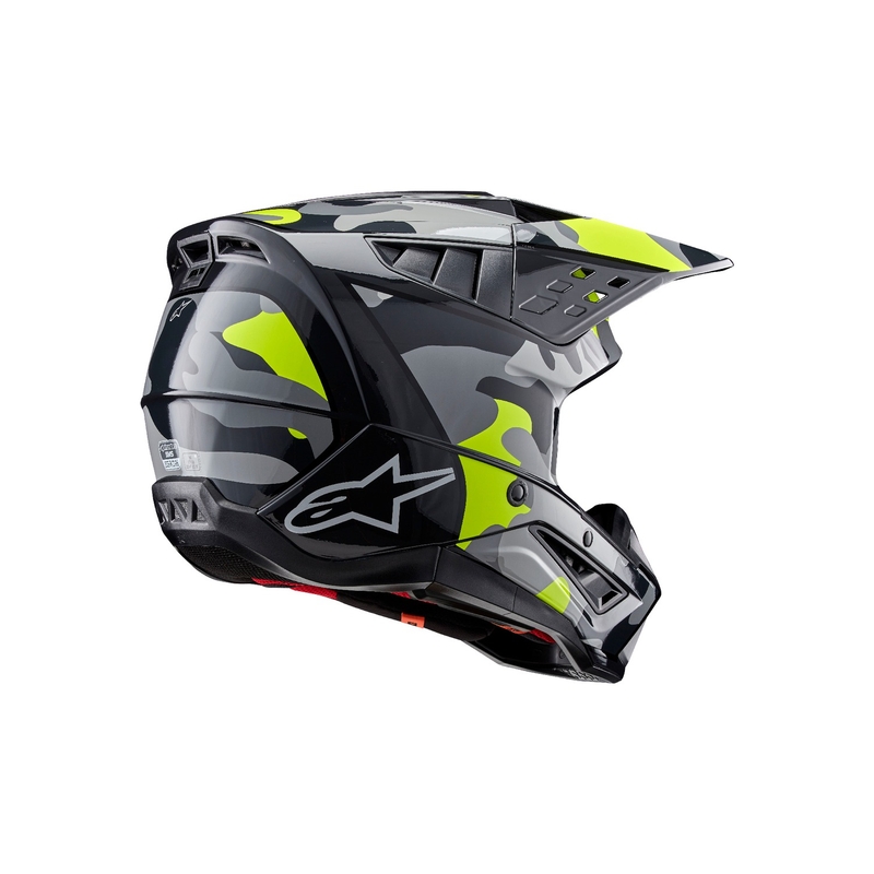 Мотокрос каска Alpinestars S-M5 Rover 2 тъмно сиво-флуорово жълто